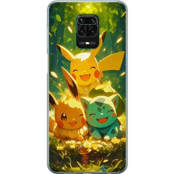 Xiaomi Redmi Note 9 Pro Läpinäkyvä kuori Pixelmonster pelityyli - värikäs muotoilu retroa rakastaville pelaajille