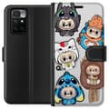 Miniatyrbild 1 av 3: Xiaomi Redmi 10 Plånboksfodral Labubu figursamling – Pop Mart Labubu The Monsters i färgglad design