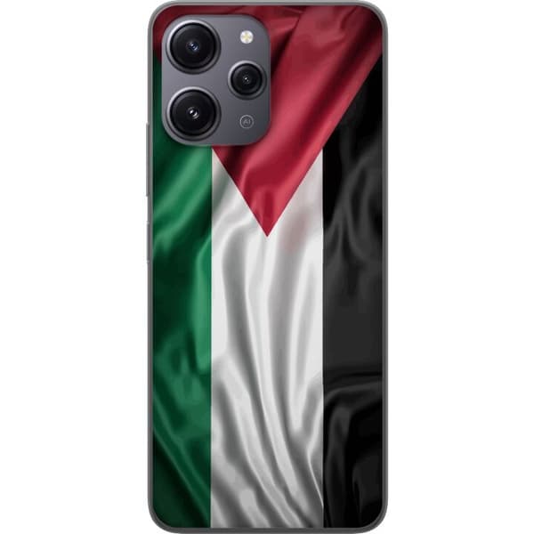 Xiaomi Redmi 12 Gjennomsiktig deksel Palestinaflagget – ikoniskt symbol på frihet i rødt, svart, hvitt og grønt