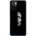 Pikkukuva 1 / 3: Xiaomi Redmi 10 Läpinäkyvä kuori Keffiyeh-kuviointi - klassinen palestiinalainen mustavalkoinen shaali, jolla on kulttuurinen merkitys