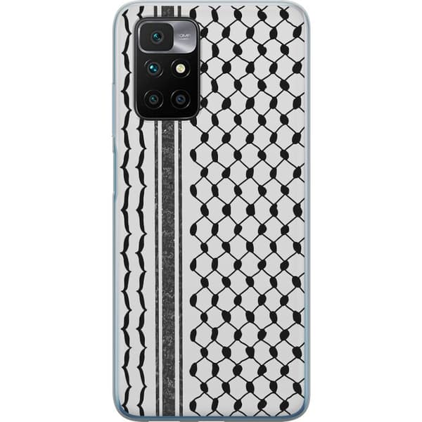 Xiaomi Redmi 10 Genomskinligt Skal Palestinskt mönster – inspirerat av keffiyeh-tyg i traditionell stil