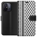 Miniatyrbillede 1 af 3: Xiaomi Redmi 12C Tegnebogsetui Palæstinensisk mønster - inspireret af traditionel stil keffiyeh-stof