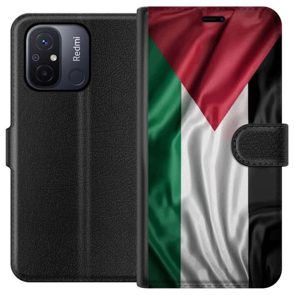 Xiaomi Redmi 12C Tegnebogsetui Palestinaflaget – ikonisk frihedssymbol i rød, sort, hvid og grøn