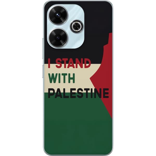 Xiaomi Redmi 13 Gjennomsiktig deksel Stå opp for Palestina - solidaritetsdesign med en sterk melding