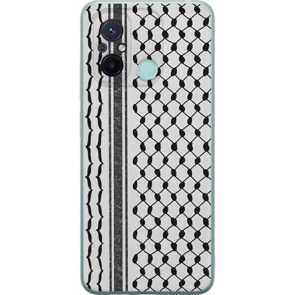 Xiaomi Redmi 12C Genomskinligt Skal Palestinskt mönster – inspirerat av keffiyeh-tyg i traditionell stil