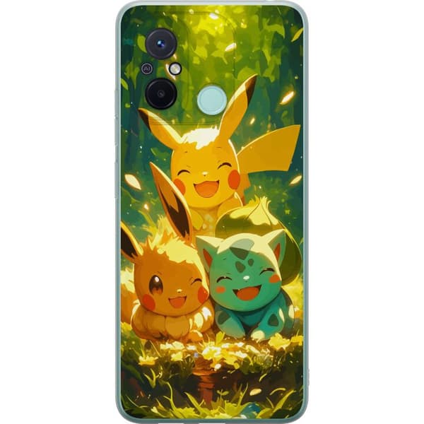 Xiaomi Redmi 12C Läpinäkyvä kuori Pixelmonster pelityyli - värikäs muotoilu retroa rakastaville pelaajille
