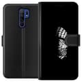 Miniatyrbilde 1 av 3: Xiaomi Redmi 9 Lommeboketui Keffiyeh-mønster - klassisk svart-hvit palestinsk sjal med kulturell betydning