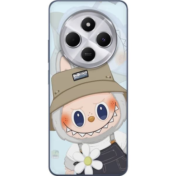 Xiaomi Redmi 14C Gennemsigtig cover Labubu med hat - Pop Mart figur Mr. Butcher i retro-stil med karakter