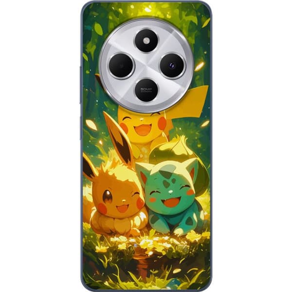 Xiaomi Redmi 14C Gennemsigtig cover Pixelmonster spillestil - farverig design til retro-elskende gamere