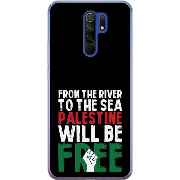 Xiaomi Redmi 9 Läpinäkyvä kuori Vapauta Palestiina