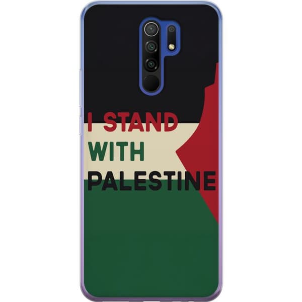 Xiaomi Redmi 9 Gjennomsiktig deksel Stå opp for Palestina - solidaritetsdesign med en sterk melding