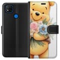 Miniatyrbilde 1 av 3: Xiaomi Redmi 9C Lommeboketui Nalle Puh med blomster - klassisk barnefavoritt i en blomstrende vår miljø
