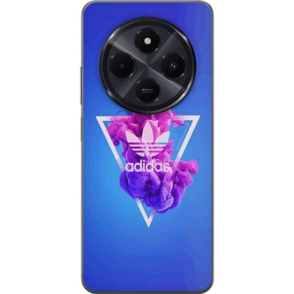 Xiaomi Redmi A4 Gjennomsiktig deksel Adidas-inspirert blått design - sporty motiv med retro vibe i blåtoner