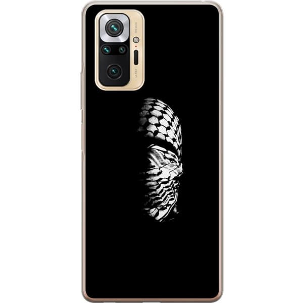 Xiaomi Redmi Note 10 Pro Gennemsigtig cover Keffiyeh-mønster - klassisk sort-hvid palæstinensisk tørklæde med kulturel betydning