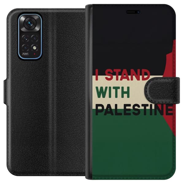 Xiaomi Redmi Note 11 Plånboksfodral Stand with Palestine – solidaritetsdesign med starkt budskap