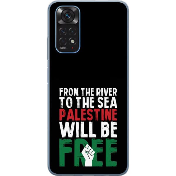 Xiaomi Redmi Note 11 Gennemsigtig cover Fri Palæstina