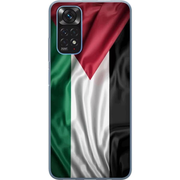Xiaomi Redmi Note 11 Gennemsigtig cover Palestinaflaget – ikonisk frihedssymbol i rød, sort, hvid og grøn