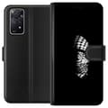 Miniatyrbillede 1 af 3: Xiaomi Redmi Note 11 Pro 5G Tegnebogsetui Keffiyeh-mønster - klassisk sort-hvid palæstinensisk tørklæde med kulturel betydning