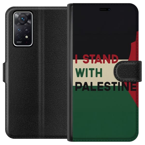 Xiaomi Redmi Note 11 Pro 5G Plånboksfodral Stand with Palestine – solidaritetsdesign med starkt budskap