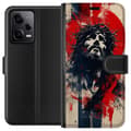 Miniatyrbillede 1 af 3: Xiaomi Redmi Note 12 Pro Tegnebogsetui Jesus med kors - kristent motiv med stærk symbolik om tro og håb