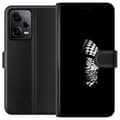 Miniatyrbild 1 av 3: Xiaomi Redmi Note 12 Pro Plånboksfodral Keffiyeh-mönster – klassisk svartvit palestinasjal med kulturell tyngd
