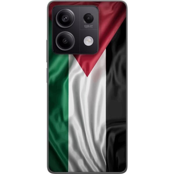 Xiaomi Redmi Note 13 Gjennomsiktig deksel Palestinaflagget – ikoniskt symbol på frihet i rødt, svart, hvitt og grønt