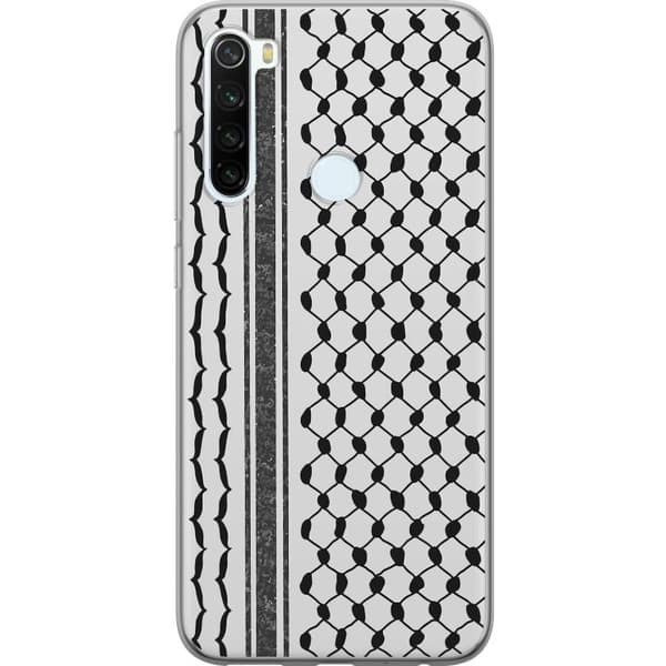Xiaomi Redmi Note 8 Läpinäkyvä kuori Palestiinalainen kuvio - perinteiseen tyyliin inspiroima keffiyeh-kangas