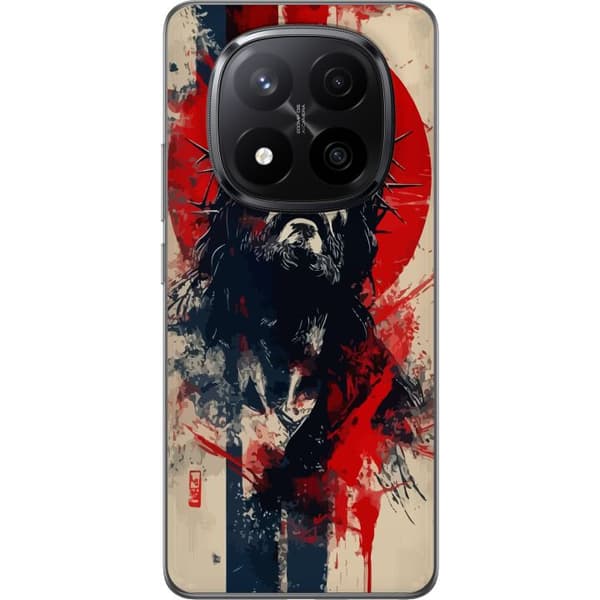 Xiaomi Redmi Note 14 Pro+ Läpinäkyvä kuori Jeesus ristillä - kristillinen aihe vahvalla symboliikalla uskosta ja toivosta