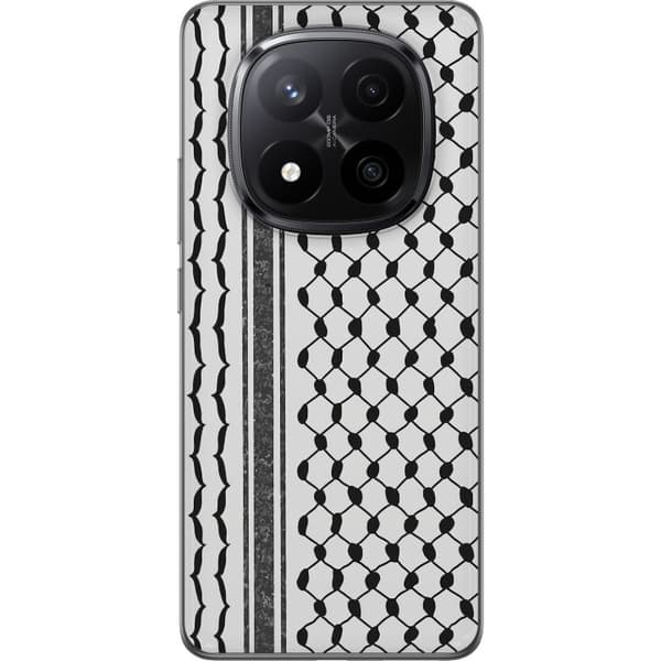 Xiaomi Redmi Note 14 Pro+ Gjennomsiktig deksel Palestinsk mønster - inspirert av tradisjonell stil keffiyeh-stoff