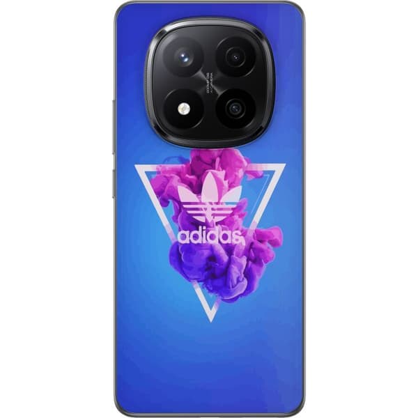 Xiaomi Redmi Note 14 Pro+ Gennemsigtig cover Adidas-inspireret blåt design - sporty motiv med retrovibe i blå toner