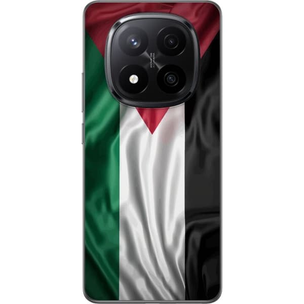 Xiaomi Redmi Note 14 Pro+ Gennemsigtig cover Palestinaflaget – ikonisk frihedssymbol i rød, sort, hvid og grøn
