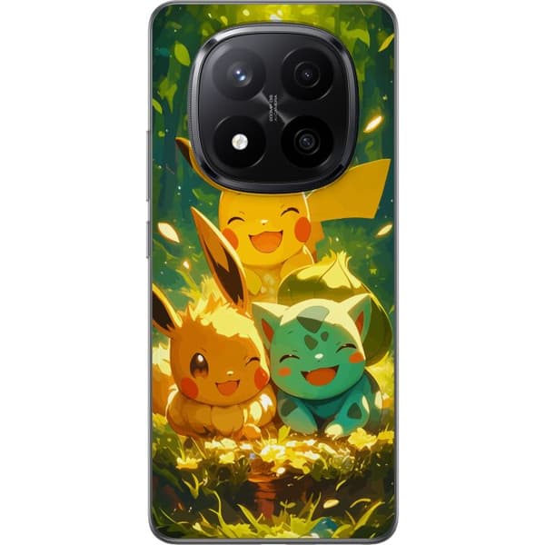 Xiaomi Redmi Note 14 Pro+ Gennemsigtig cover Pixelmonster spillestil - farverig design til retro-elskende gamere