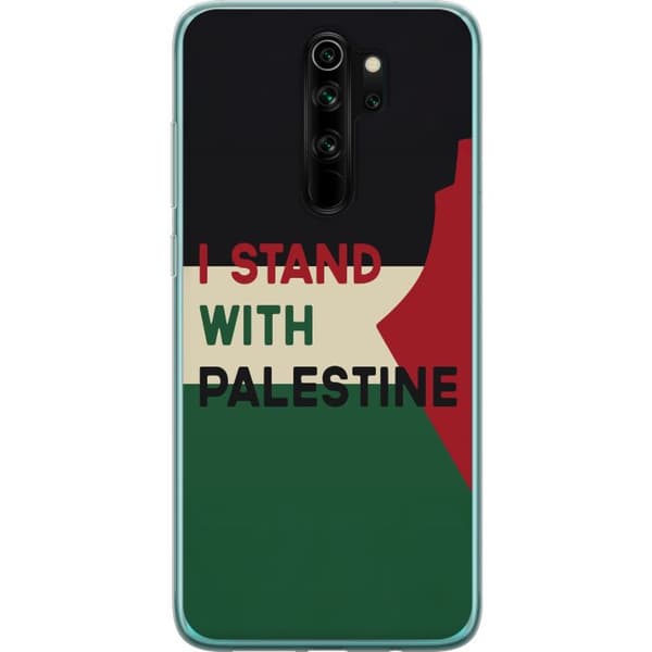 Xiaomi Redmi Note 8 Pro Gjennomsiktig deksel Stå opp for Palestina - solidaritetsdesign med en sterk melding