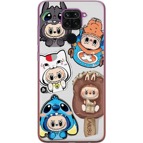 Xiaomi Redmi Note 9 Genomskinligt Skal Labubu figursamling – Pop Mart Labubu The Monsters i färgglad design