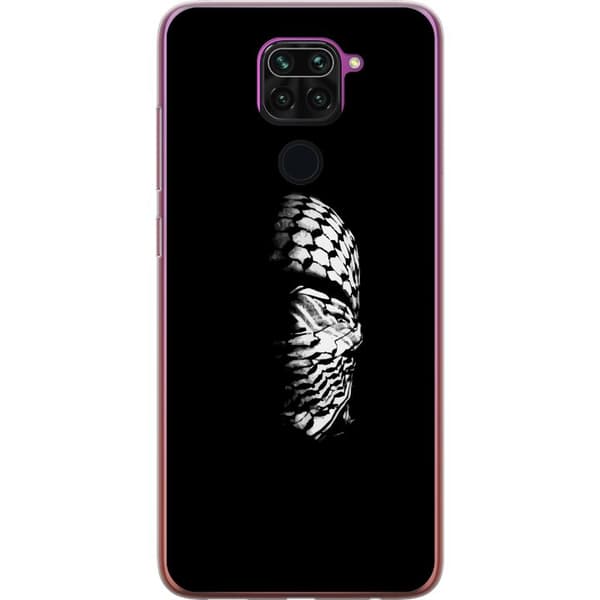 Xiaomi Redmi Note 9 Genomskinligt Skal Keffiyeh-mönster – klassisk svartvit palestinasjal med kulturell tyngd