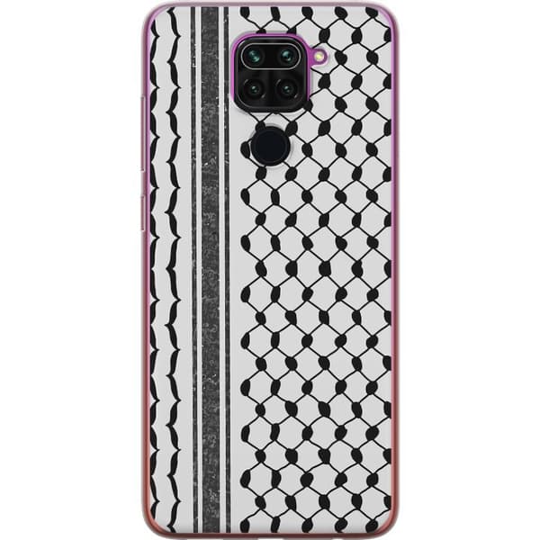 Xiaomi Redmi Note 9 Gennemsigtig cover Palæstinensisk mønster - inspireret af traditionel stil keffiyeh-stof
