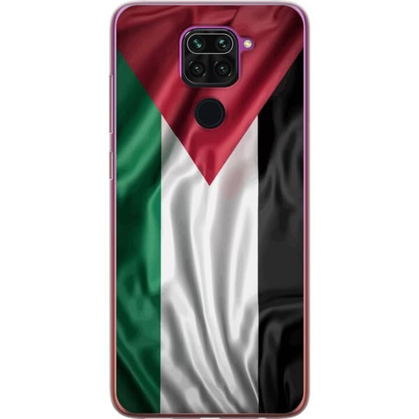 Xiaomi Redmi Note 9 Läpinäkyvä kuori Palestiinan lippu – ikoninen vapauden symboli punaisessa, mustassa, valkoisessa ja vihreässä