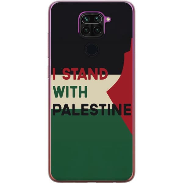 Xiaomi Redmi Note 9 Gjennomsiktig deksel Stå opp for Palestina - solidaritetsdesign med en sterk melding