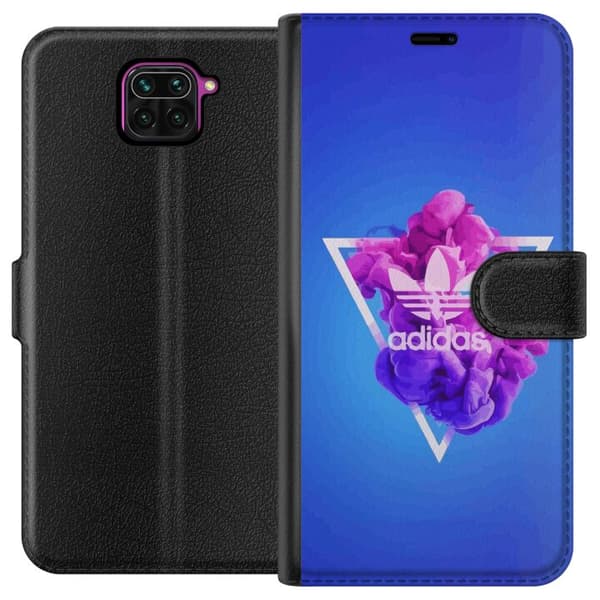Xiaomi Redmi Note 9 Plånboksfodral Adidas-inspirerad blå design – sportigt motiv med retrovibe i blå toner
