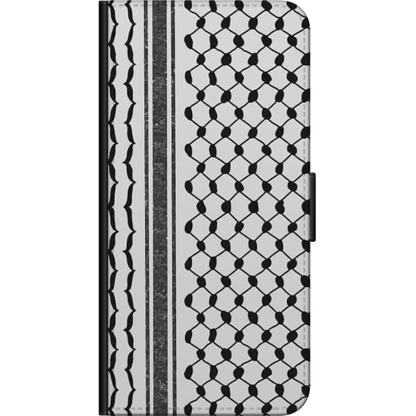 Xiaomi Redmi Note 9 4G Lommeboketui Palestinsk mønster - inspirert av tradisjonell stil keffiyeh-stoff