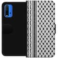 Miniatyrbild 1 av 3: Xiaomi Redmi Note 9 4G Plånboksfodral Palestinskt mönster – inspirerat av keffiyeh-tyg i traditionell stil