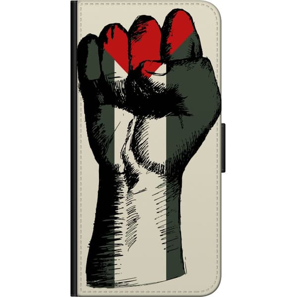 Xiaomi Redmi Note 9 4G Lommeboketui Hand knyttet i Palestinas farger - kraftig symbol for frihetsbevegelsen