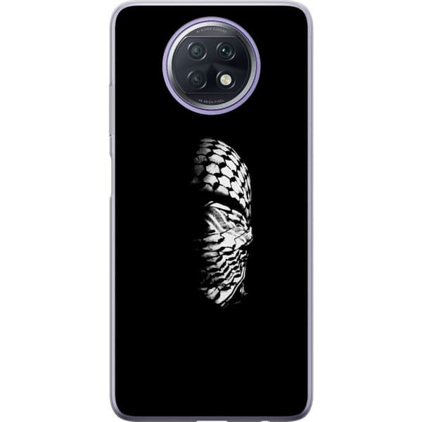Xiaomi Redmi Note 9T Gjennomsiktig deksel Keffiyeh-mønster - klassisk svart-hvit palestinsk sjal med kulturell betydning