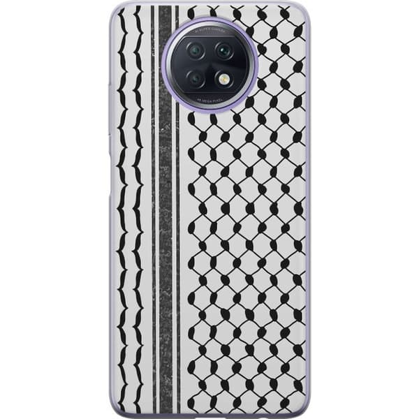 Xiaomi Redmi Note 9T Läpinäkyvä kuori Palestiinalainen kuvio - perinteiseen tyyliin inspiroima keffiyeh-kangas