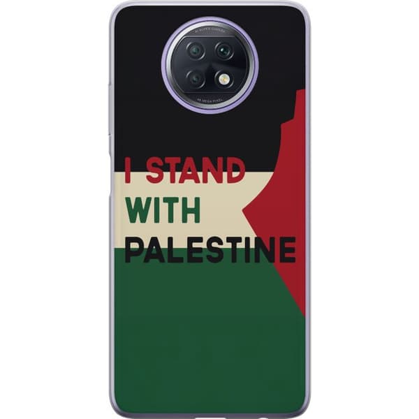 Xiaomi Redmi Note 9T Genomskinligt Skal Stand with Palestine – solidaritetsdesign med starkt budskap