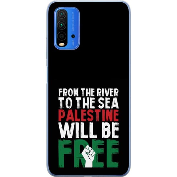 Xiaomi Redmi Note 9 4G Gennemsigtig cover Fri Palæstina