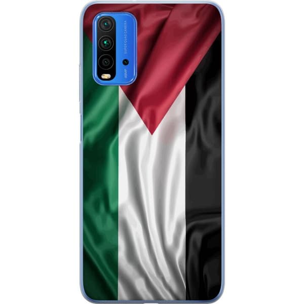 Xiaomi Redmi Note 9 4G Gjennomsiktig deksel Palestinaflagget – ikoniskt symbol på frihet i rødt, svart, hvitt og grønt