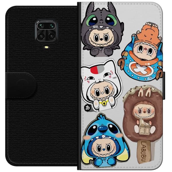 Xiaomi Redmi Note 9S Lommeboketui Labubu figure samling - Pop Mart Labubu The Monsters i fargerik design