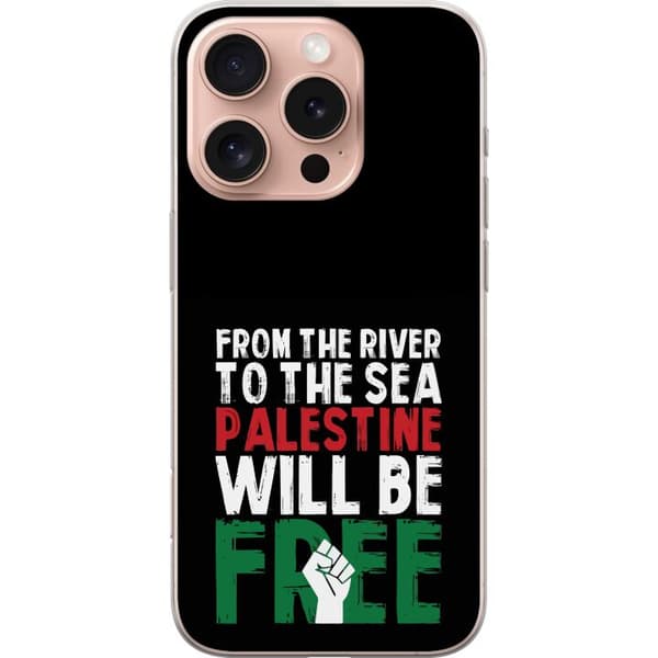Apple iPhone 16 Pro Läpinäkyvä kuori Vapauta Palestiina