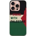 Pikkukuva 1 / 3: Apple iPhone 16 Pro Läpinäkyvä kuori Pysähdy Palestiinan puolesta - solidaarisuussuunnittelu vahvalla viestillä